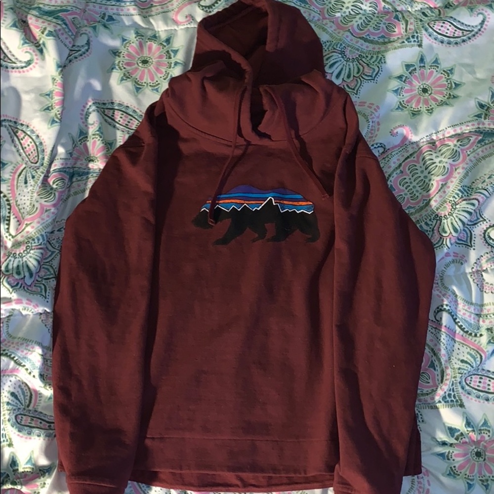 Patagonia maroon hoodie